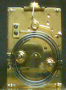 Carriage clock - back plate