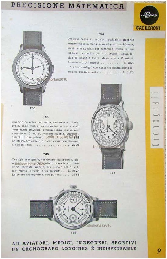 Catalogo Longines 1937