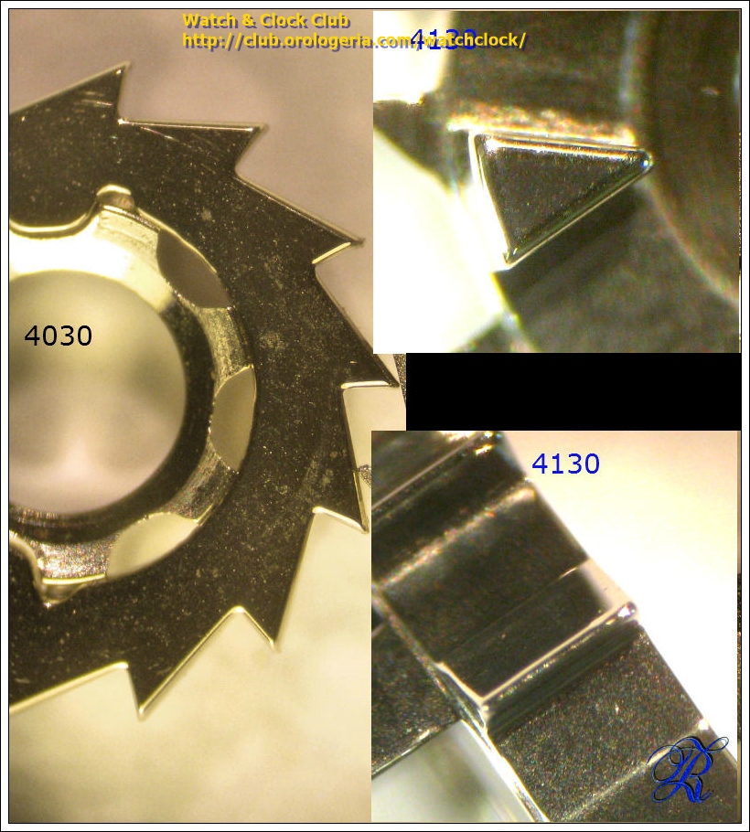 Rolex 4130 ruota a coolonne confronto